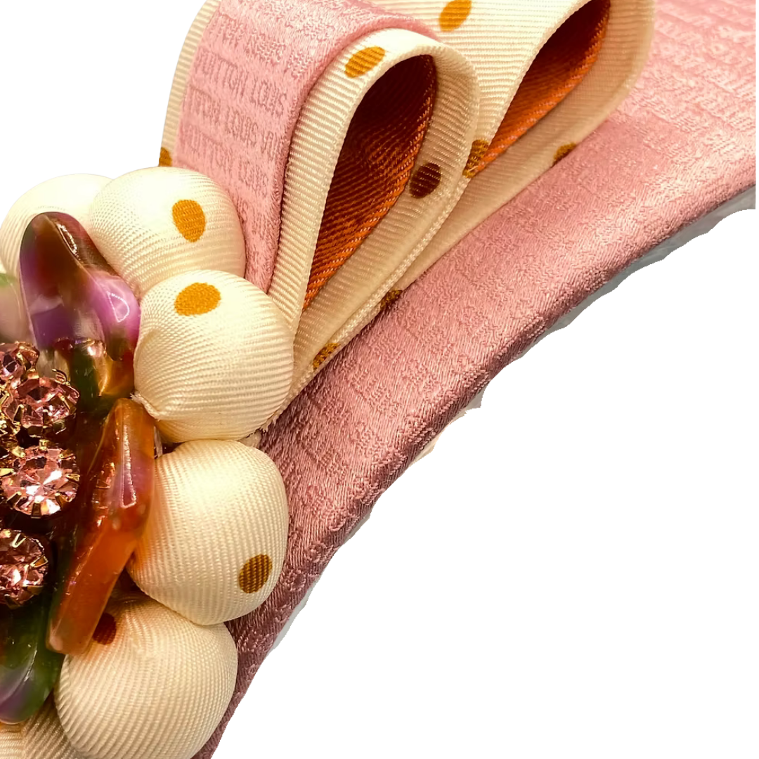 Louis Vuitton Necktie Headband by Flock by Wild  at Vintage Luxe Up