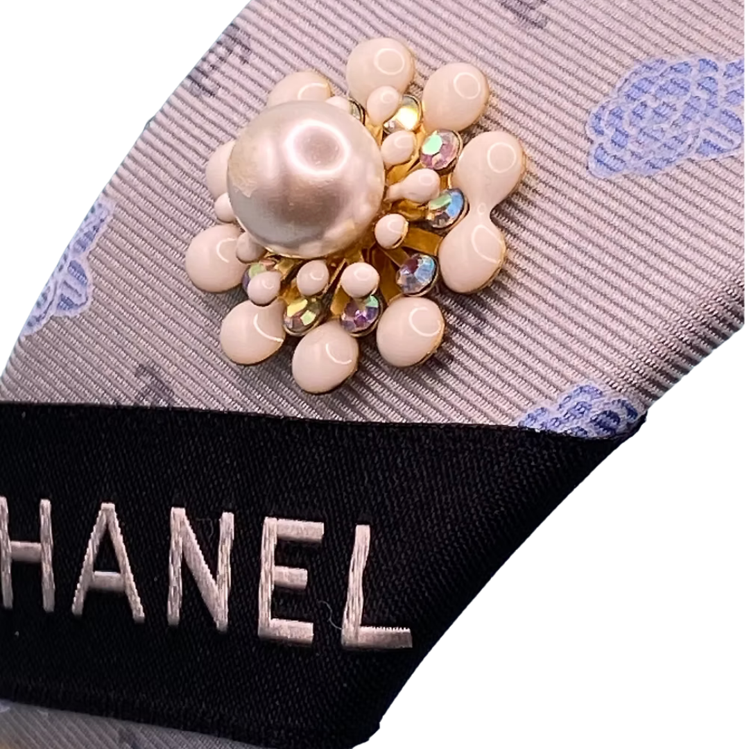 Chanel Necktie Headband by Flock By Wild at Vintage Luxe Up