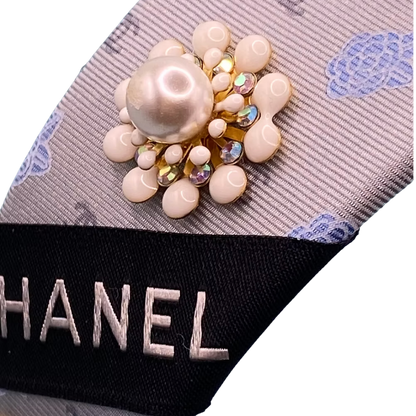 Chanel Necktie Headband by Flock By Wild at Vintage Luxe Up