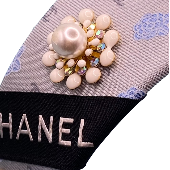Chanel Necktie Headband by Flock By Wild at Vintage Luxe Up