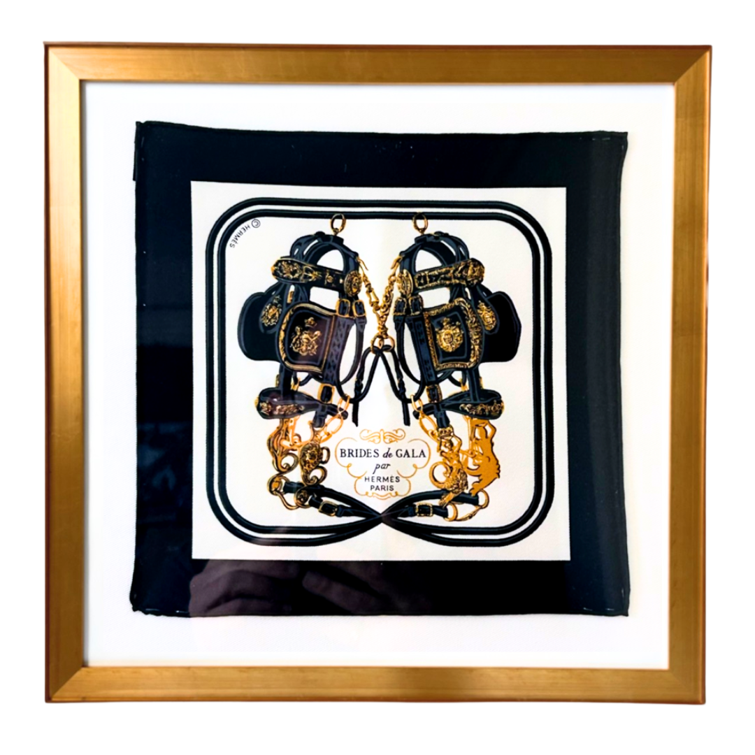 Hermes Brides de Gala Scarf | Framed Hermes Scarf at Vintage Luxe Up