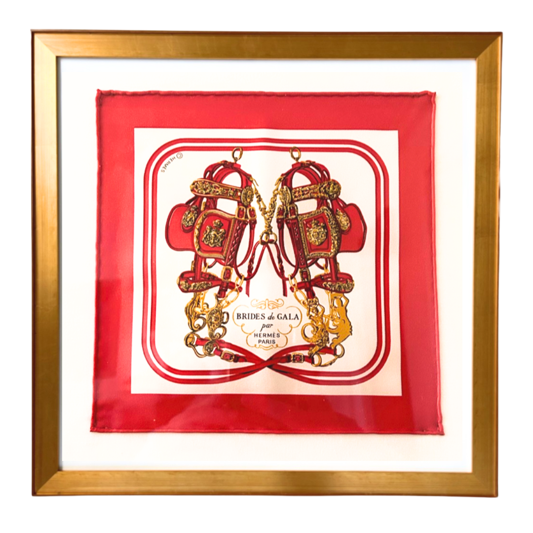 HERMES Brides de Gala Hermes Framed Scarf at Vintage Luxe Up