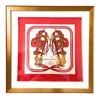 HERMES Brides de Gala Hermes Framed Scarf at Vintage Luxe Up