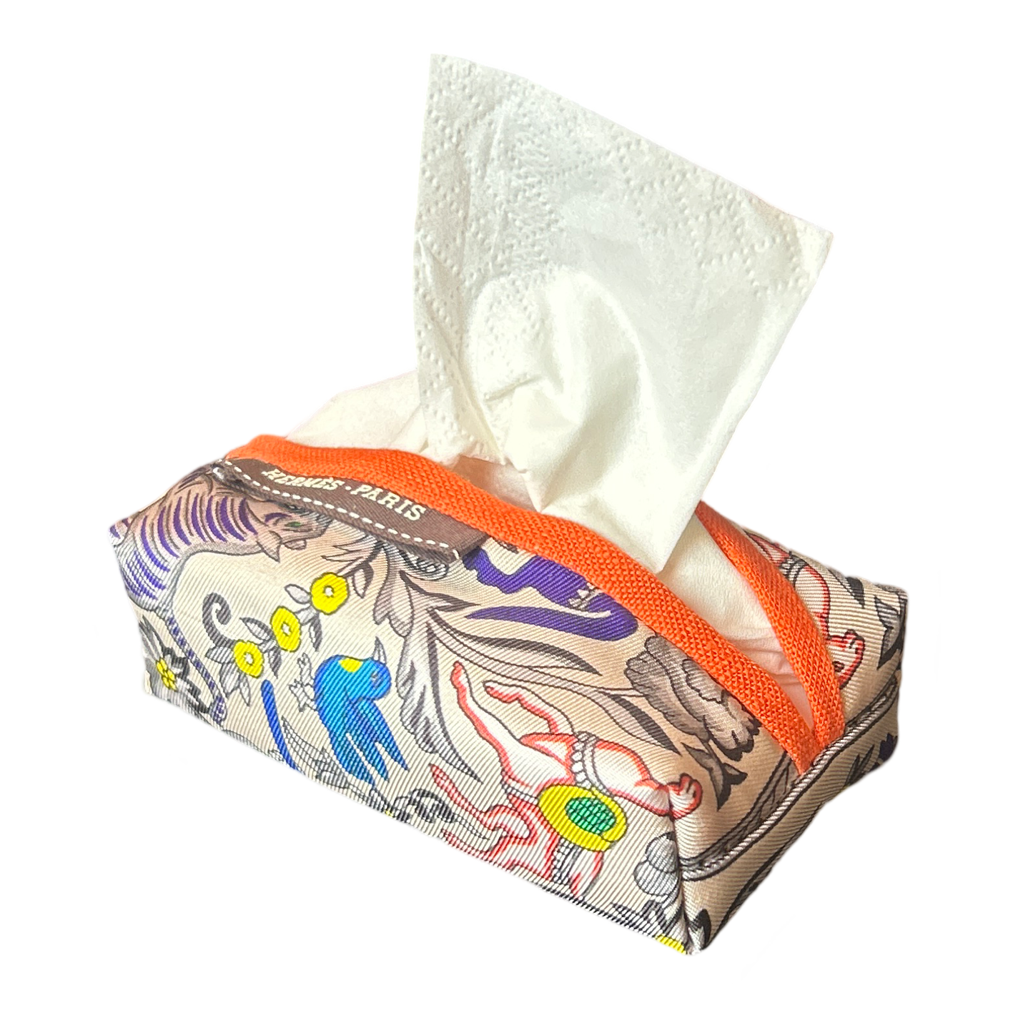Hermes Chasse en Inde Scarf | Travel Tissue Pouch