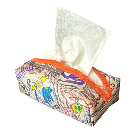 Hermes Chasse en Inde Scarf | Travel Tissue Pouch