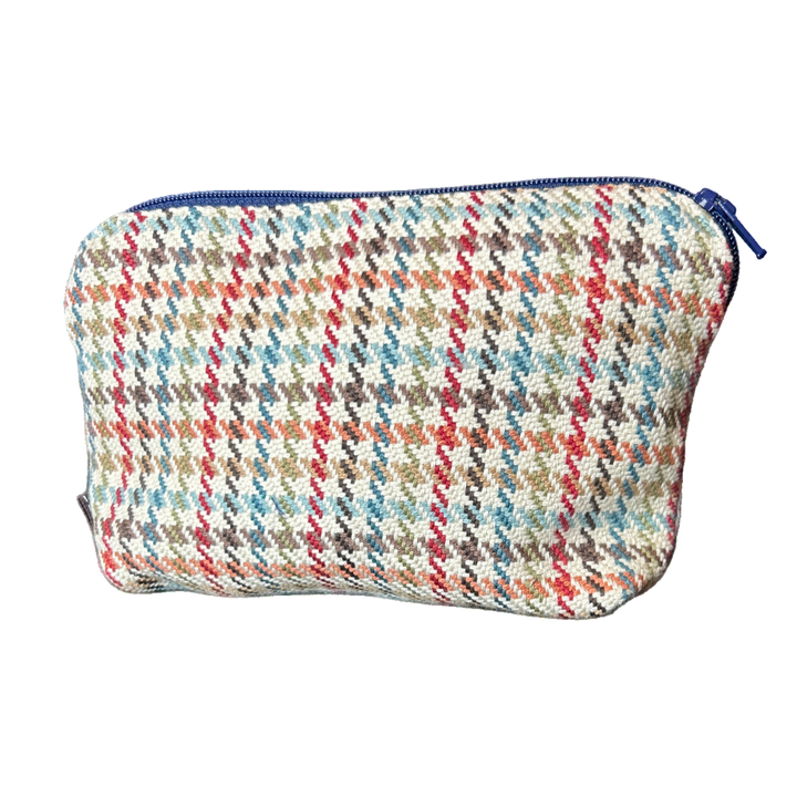 Couvertures et Tenues du Jour Blue Vintage Silk Scarf Beauty Bag