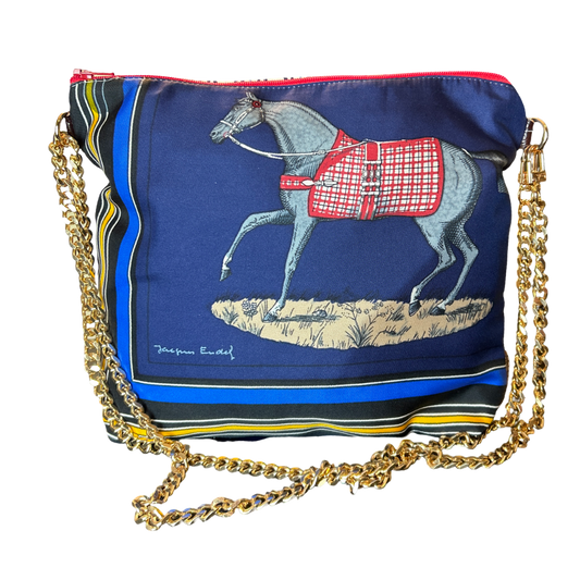 Hermes Couvertures et Tenues du Jour Vintage Scarf Crossbody Bag