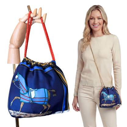 HERMES Couvertures et Tenues du Jour Scarf | Hermes Crossbody Bag at Vintage Luxe up