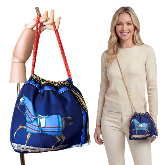 HERMES Couvertures et Tenues du Jour Scarf | Hermes Crossbody Bag at Vintage Luxe up