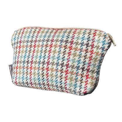 Couvertures et Tenues du Jour Brown Vintage Silk Scarf Beauty Bag