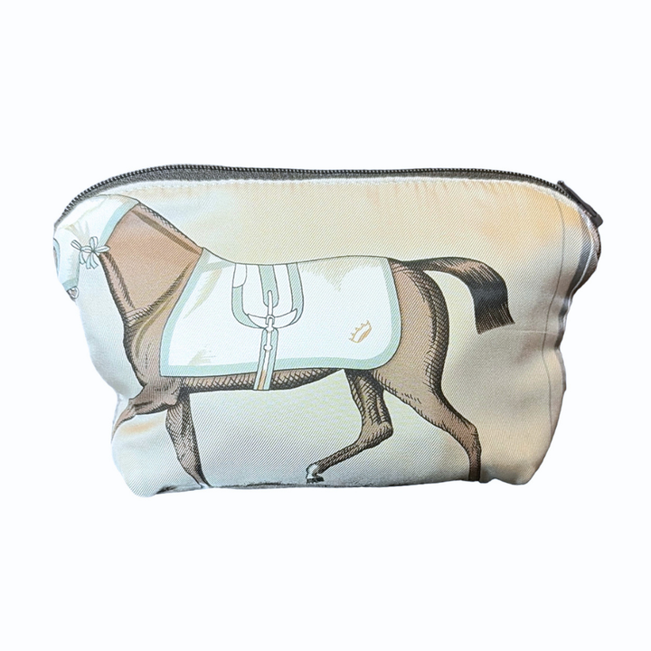 Hermes Couvertures et Tenues du Jour Scarf Cosmetic Bag