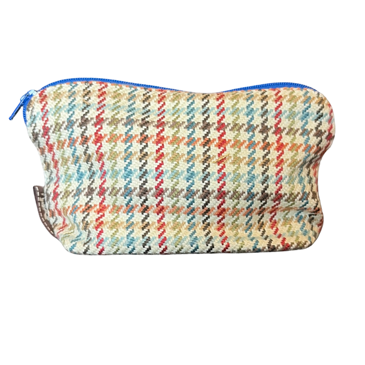 Couvertures et Tenues du Jour Ivory Multi Vintage Silk Scarf Beauty Bag