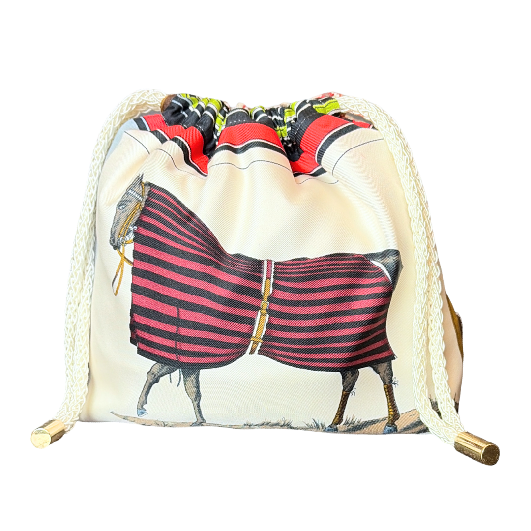 HERMES Couvertures et Tenues du Jour Scarf | Hermes Crossbody Bag at Vintage Luxe up