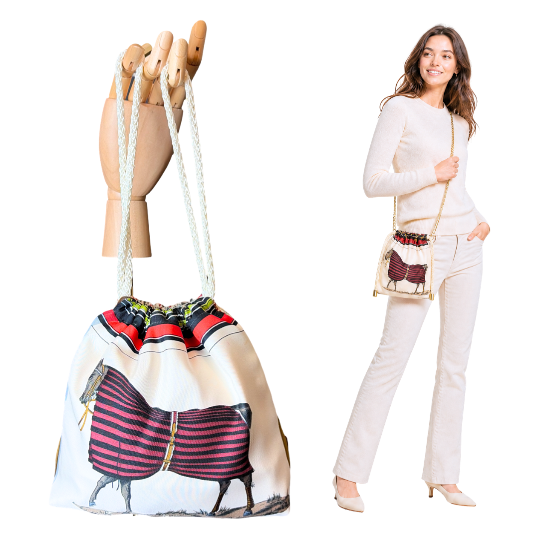 HERMES Couvertures et Tenues du Jour Scarf | Hermes Crossbody Bag at Vintage Luxe up