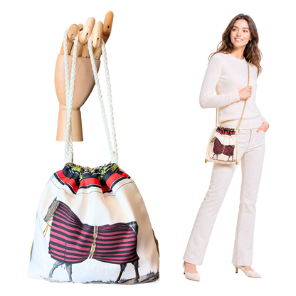 HERMES Couvertures et Tenues du Jour Scarf | Hermes Crossbody Bag at Vintage Luxe up
