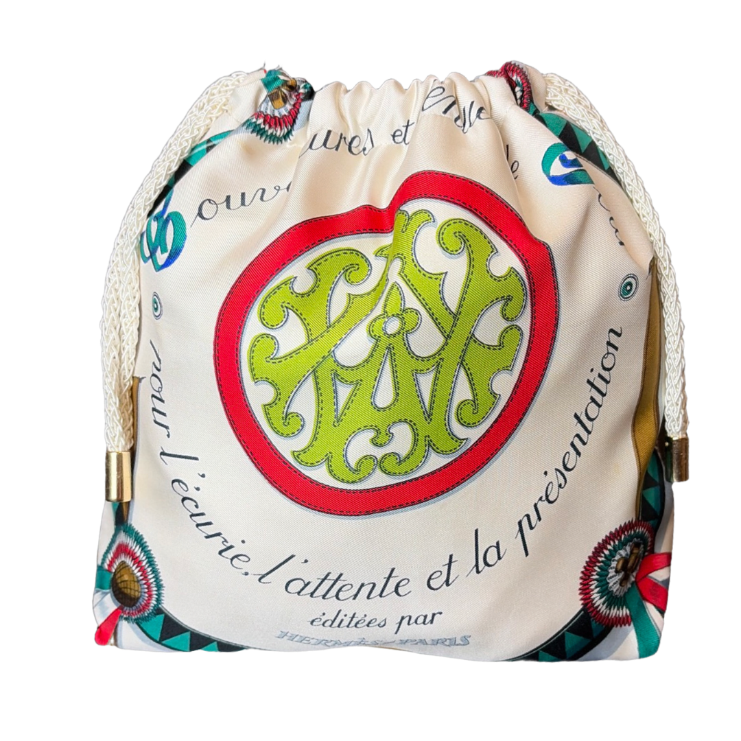 HERMES Couvertures et Tenues du Jour Scarf | Hermes Crossbody Bag at Vintage Luxe up