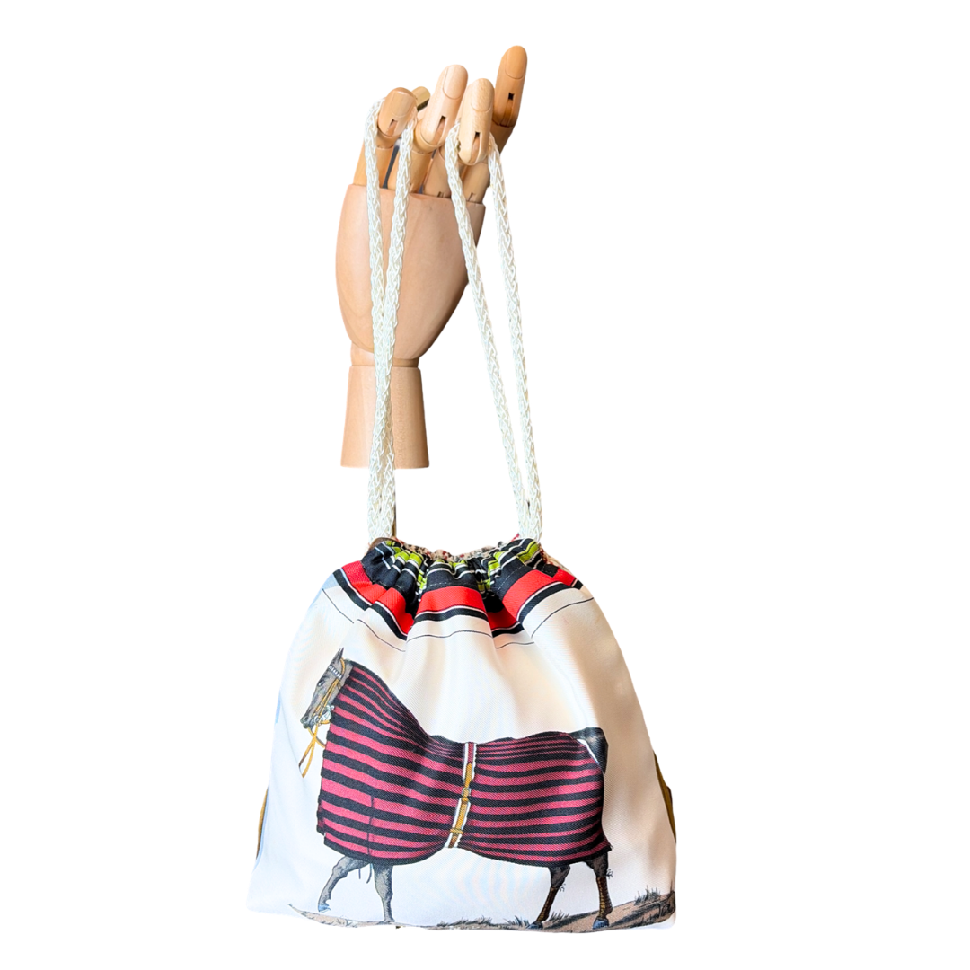 HERMES Couvertures et Tenues du Jour Scarf | Hermes Crossbody Bag at Vintage Luxe up