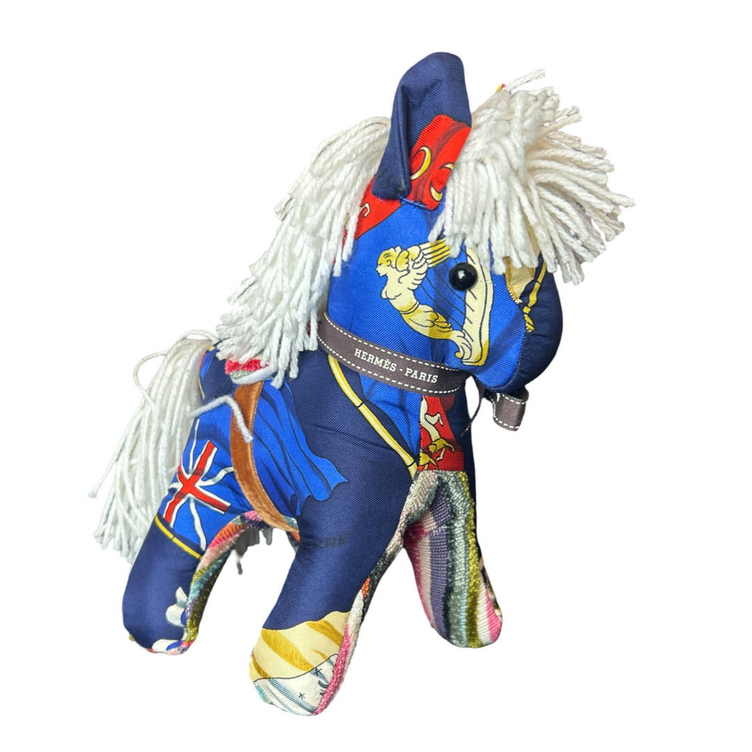 Hermes Pavois Scarf Patchwork Pony at VintageLuxeUp.com
