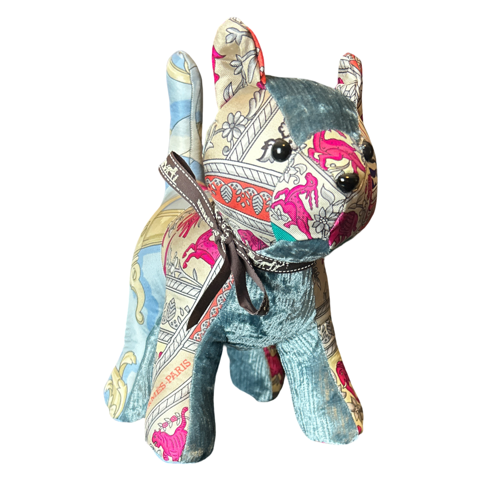 Hermes Chasse en Inde Scarf Patchwork Kitten at Vintage Luxe Up