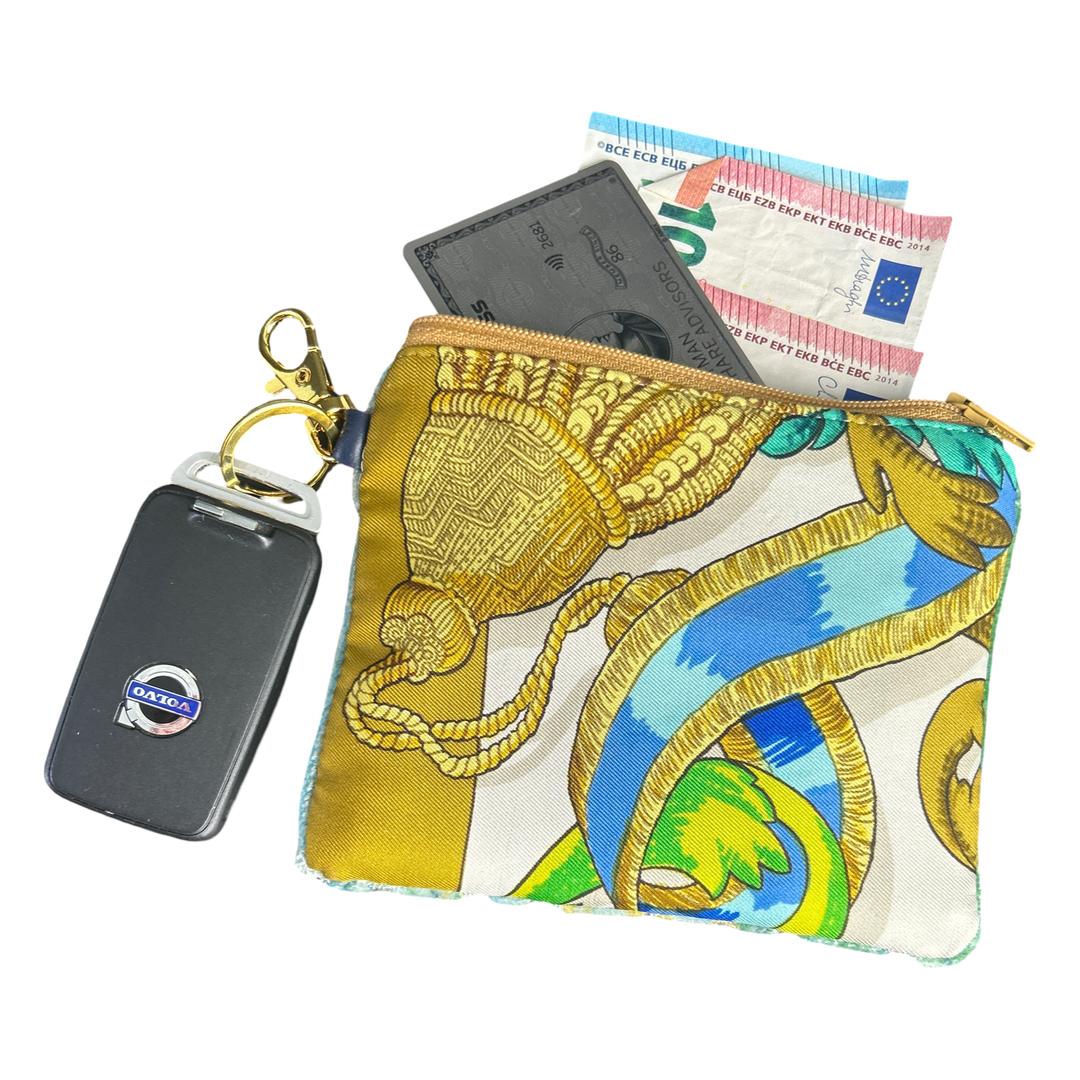 HERMES Mors a la Conetable Scarf Keychain Wristlet Bag