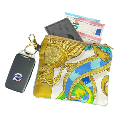 HERMES Mors a la Conetable Scarf Keychain Wristlet Bag