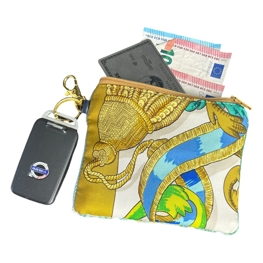 HERMES Mors a la Conetable Scarf Keychain Wristlet Bag