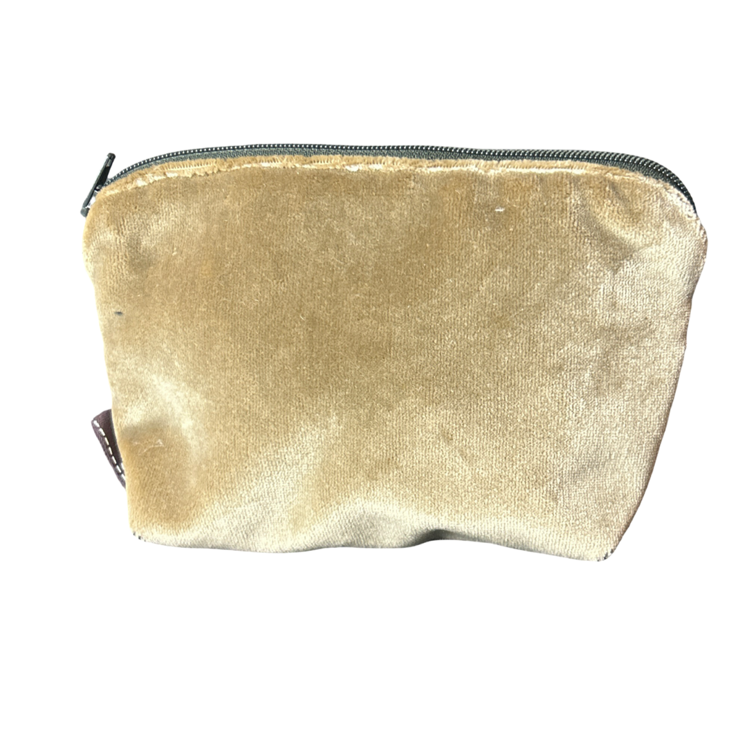 Plumes Vintage Silk Scarf Beauty Bag