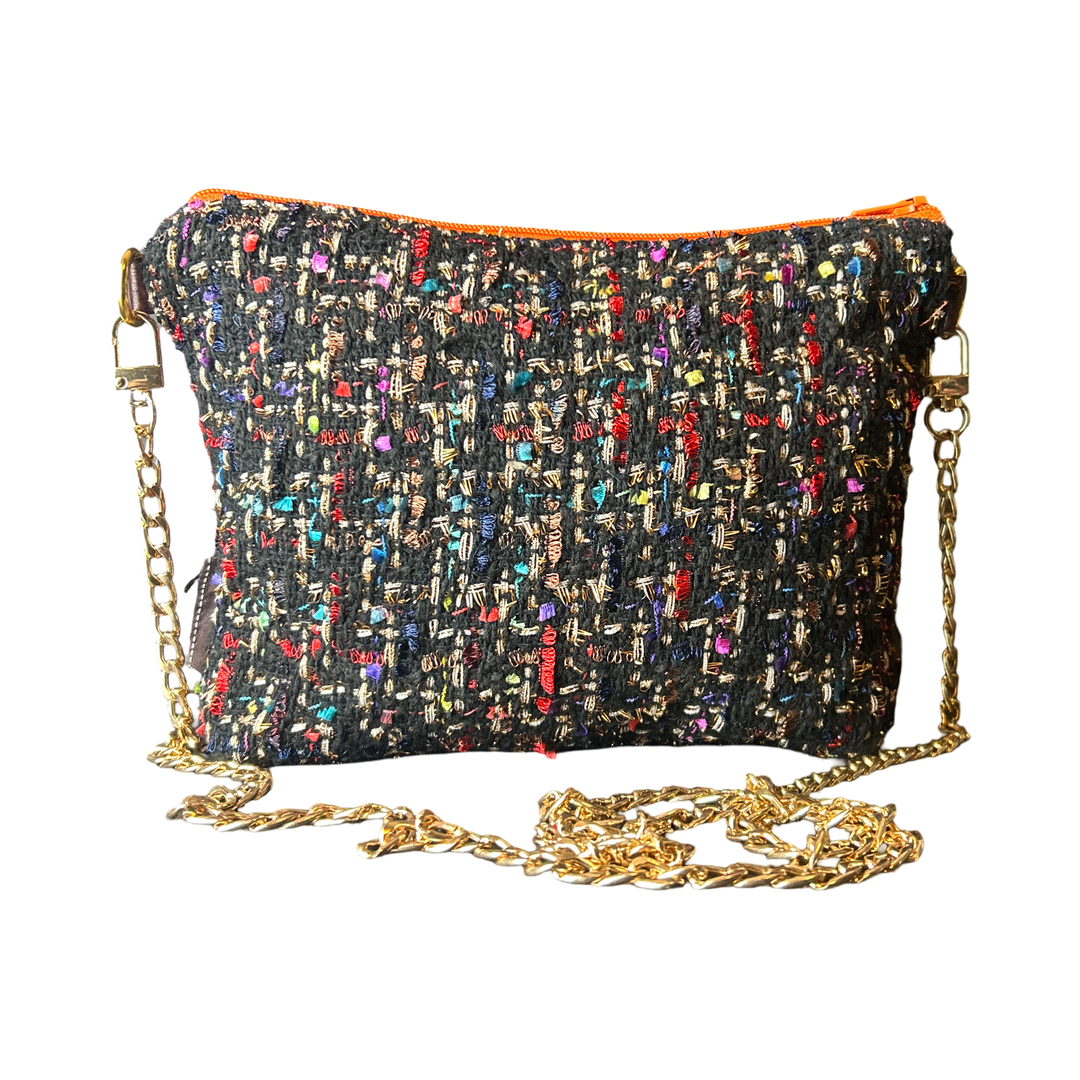 Bolduc Au Carre Vintage Silk Scarf Crossbody Bag