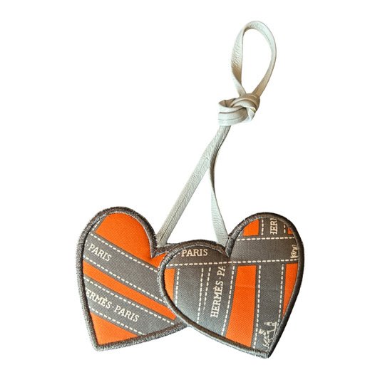 Hermes Bolduc Ribbon Scarf Bag Charm at Vintage Luxe Up