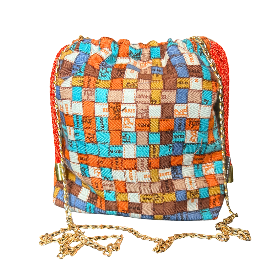 HERMES Bolduc Au Carre Scarf | Hermes Crossbody Bag at Vintage Luxe Up
