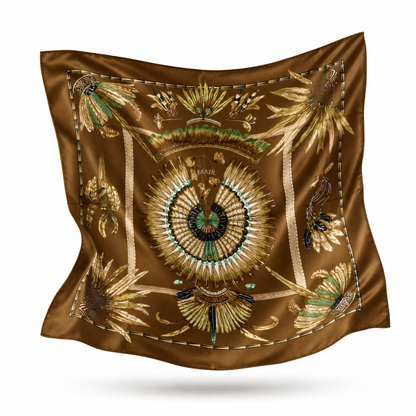 HERMES BRAZIL SILK SCARF