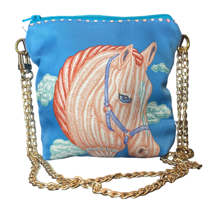 Hermes Chevaloscope Scarf Crossbody Bag at Vintage Luxe Up
