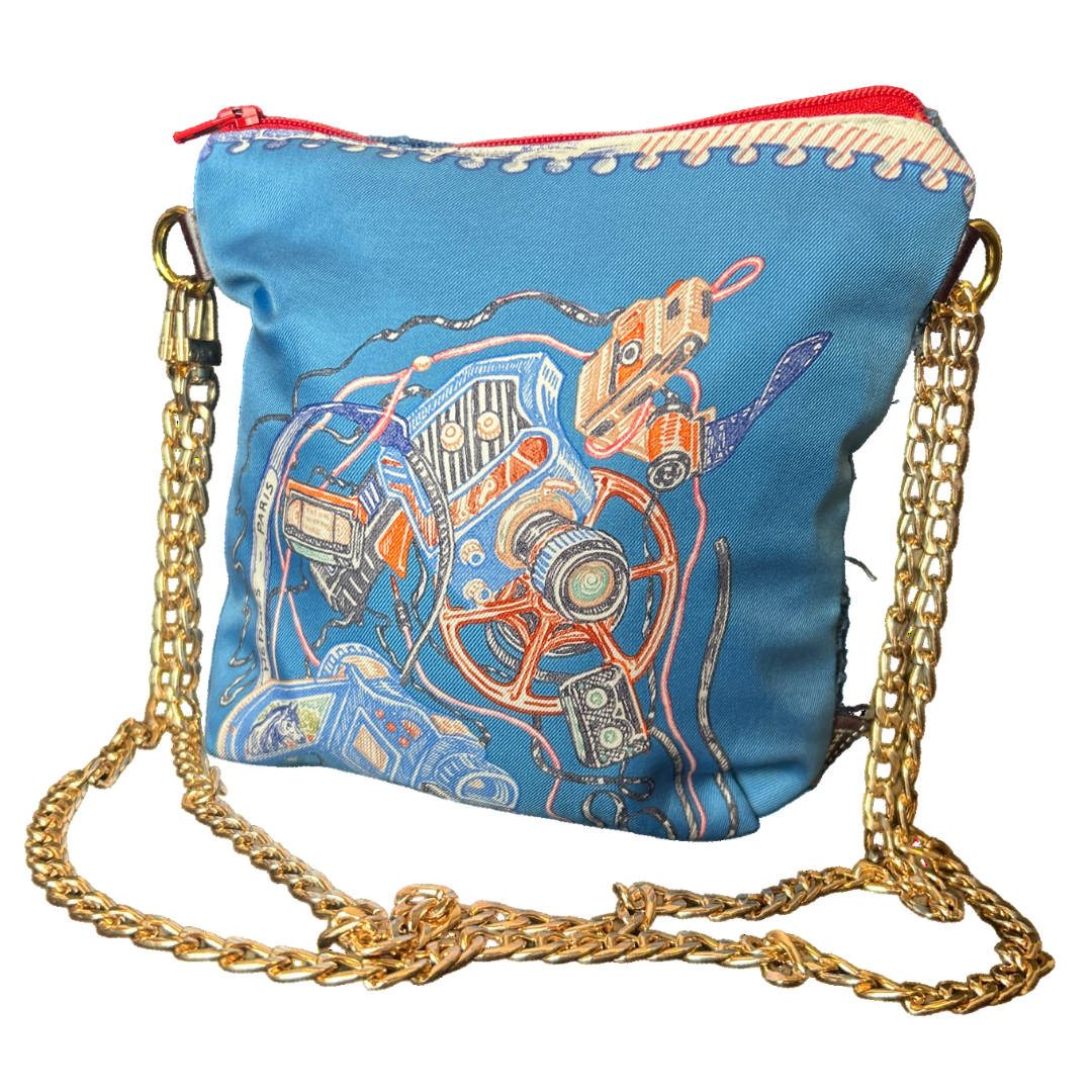 Hermes Chevaloscope Scarf Crossbody Bag at Vintage Luxe Up