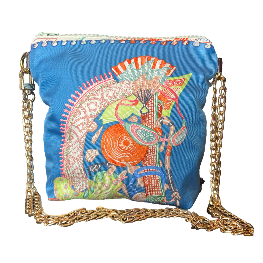 Hermes Chevaloscope Scarf Crossbody Bag at Vintage Luxe Up