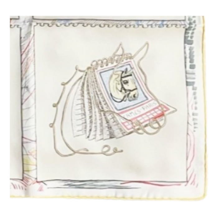 Chevaloscope Vintage Scarf Crossbody Bag