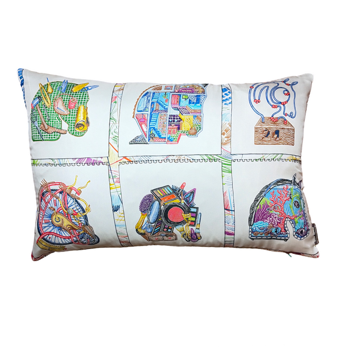 Chevaloscope Vintage Silk Scarf Pillows