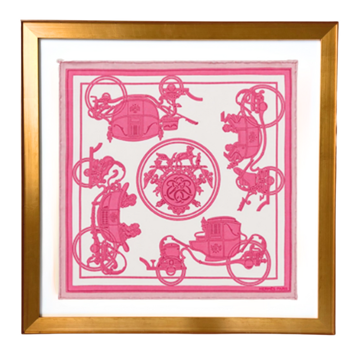 HERMES Ex Libris Scarf | Hermes Framed Scarf at Vintage Luxe Up