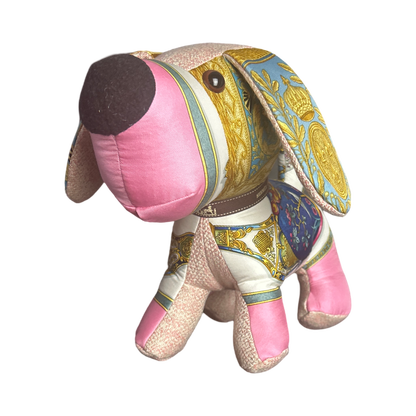 Hermes Qu'Importe le Flacon Scarf Patchwork Puppy at Vintage Luxe Up
