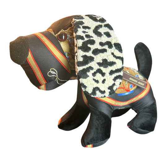 Hermes Qu'Importe le Flacon Scarf Patchwork Puppy at Vintage Luxe Up