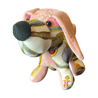 Hermes Poste et Cavalerie Scarf Patchwork Puppy at Vintage Luxe Up