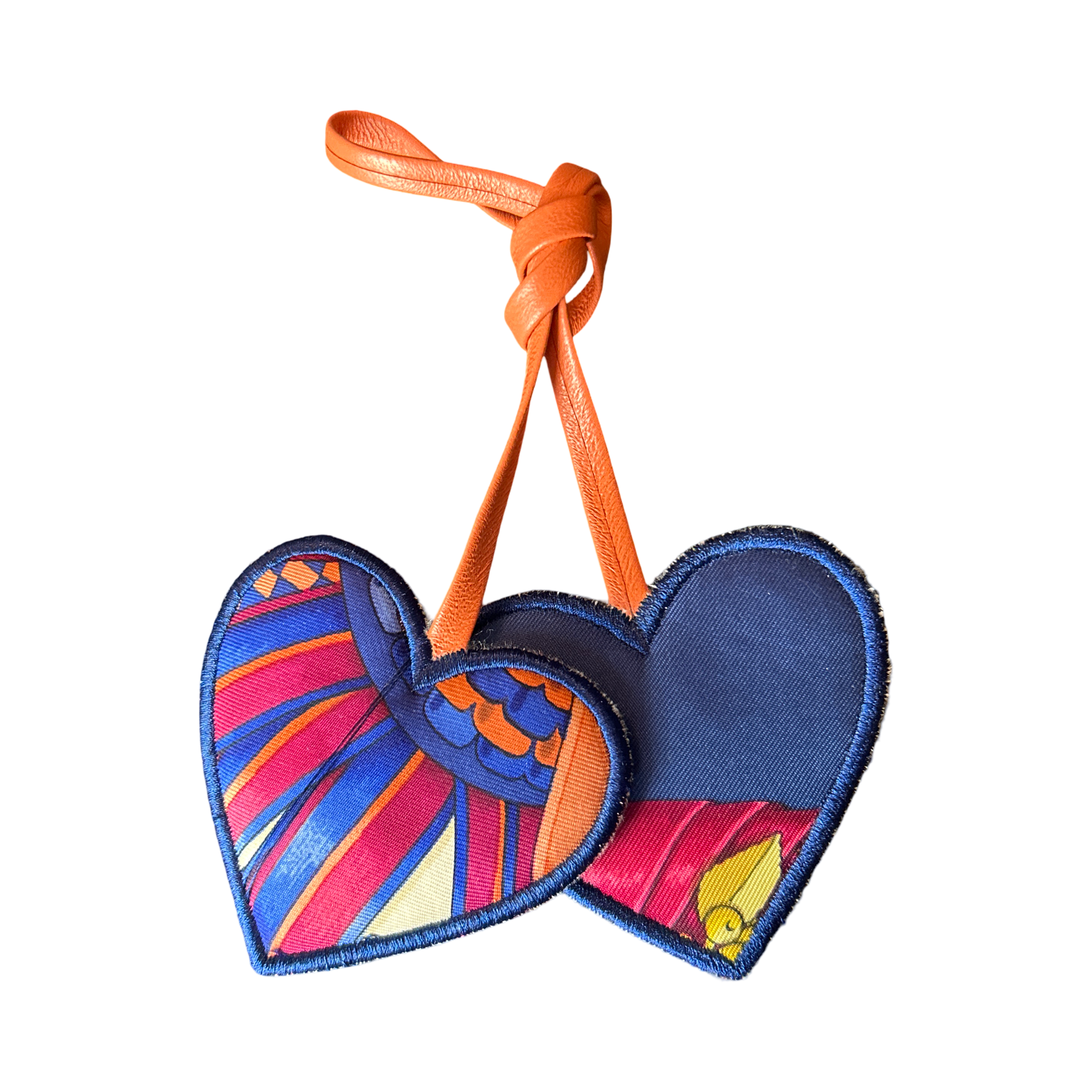 Hermes Rubans du Cheval Scarf Bag Charm at Vintage Luxe Up