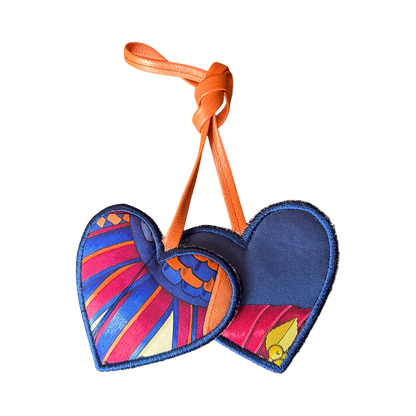 Hermes Rubans du Cheval Scarf Bag Charm at Vintage Luxe Up