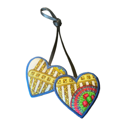 Hermes Rubans du Cheval Scarf Bag Charm at Vintage Luxe Up
