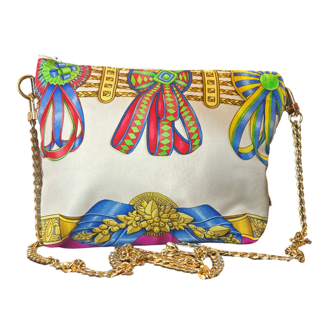 Rubans du Cheval Fuchsia Vintage Scarf Crossbody Bag