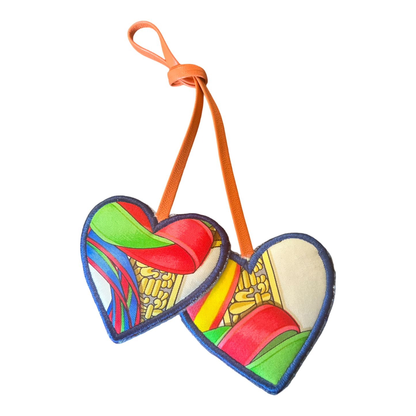 Hermes Rubans du Cheval Scarf Bag Charm at Vintage Luxe Up