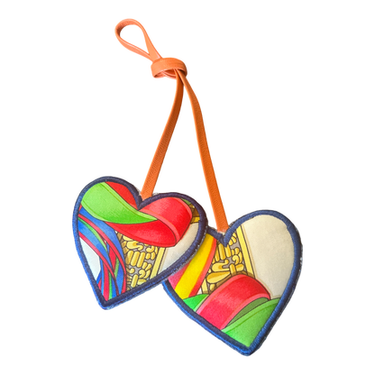 Hermes Rubans du Cheval Scarf Bag Charm at Vintage Luxe Up