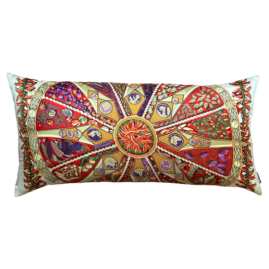 HERMES Aux Pays des Epices Scarf Pillow at Vintage Luxe Up