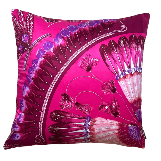 HERMES Brazil Detail Scarf Pillow at Vintage Luxe Up