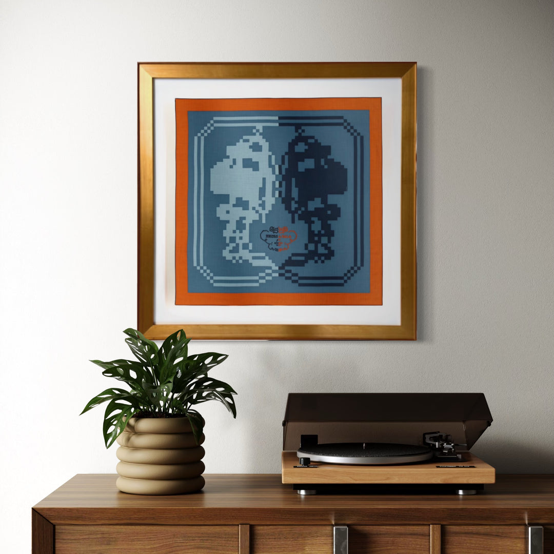Hermes Brides de Gala Pixel Scarf | Framed Hermes Scarf at Vintage Luxe Up