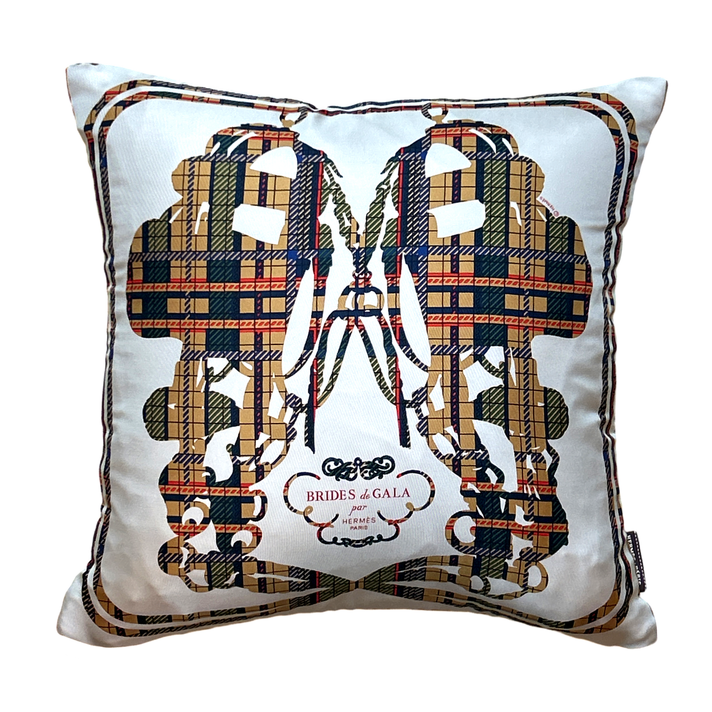 HERMES Brides de Gala Scarf Pillow exclusively at vintageluxeup.com